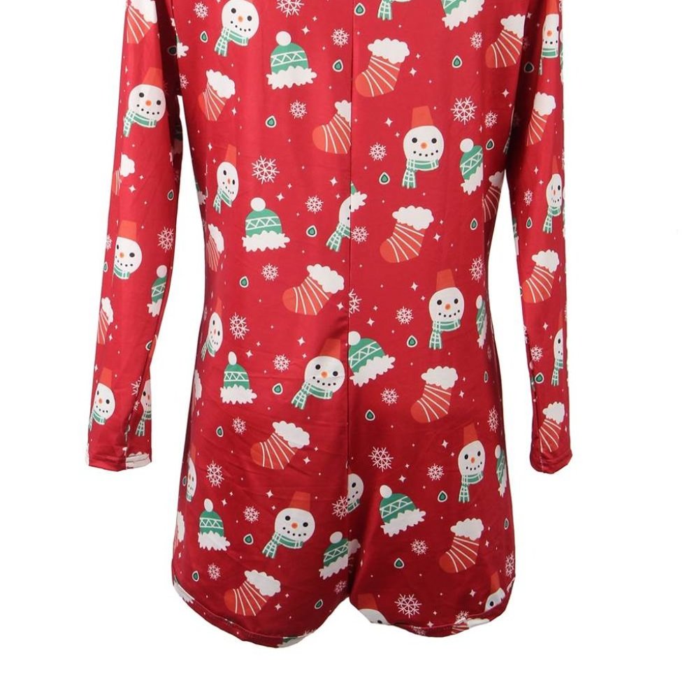 Christmas Element Printed Long Sleeve Pajamas - Picture 3 of 3